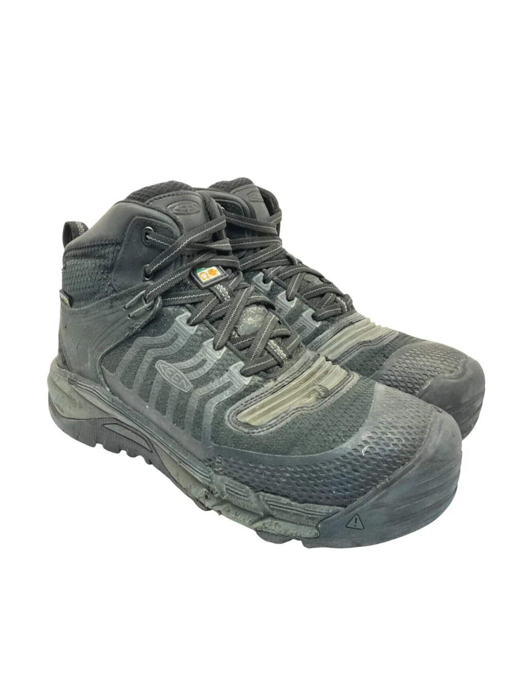 KEEN Men's CSA Kansas City Waterproof Carbon-Fiber Toe Work Boots Black 8.5D